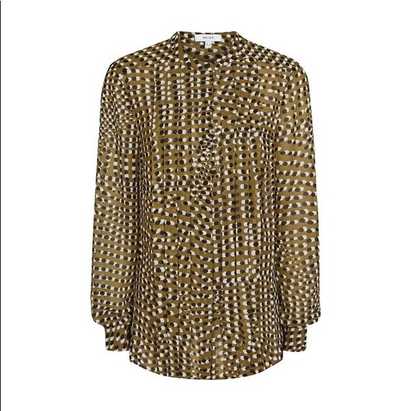 ✨NWOT✨Reiss Nicole Spot Printed Blouse - Picture 5 of 9